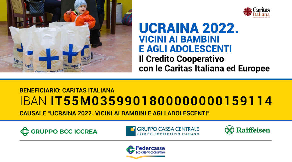 Banner Ucraina2022 donazione caritas