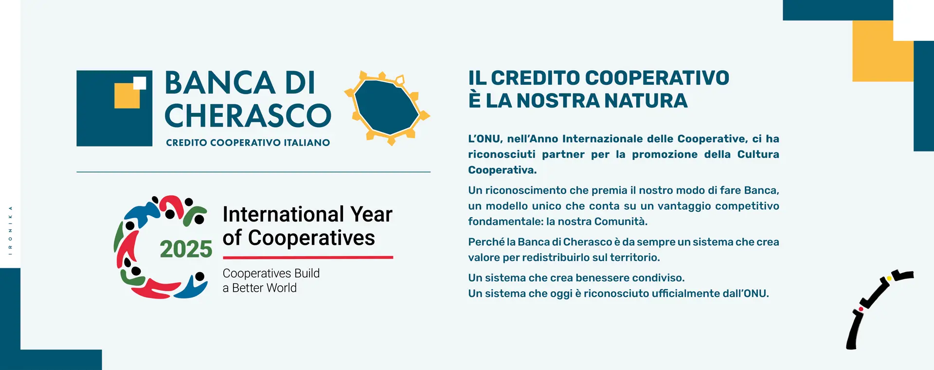 Banca di Cherasco partner dell'ONU per promuovere l'Anno Internaz